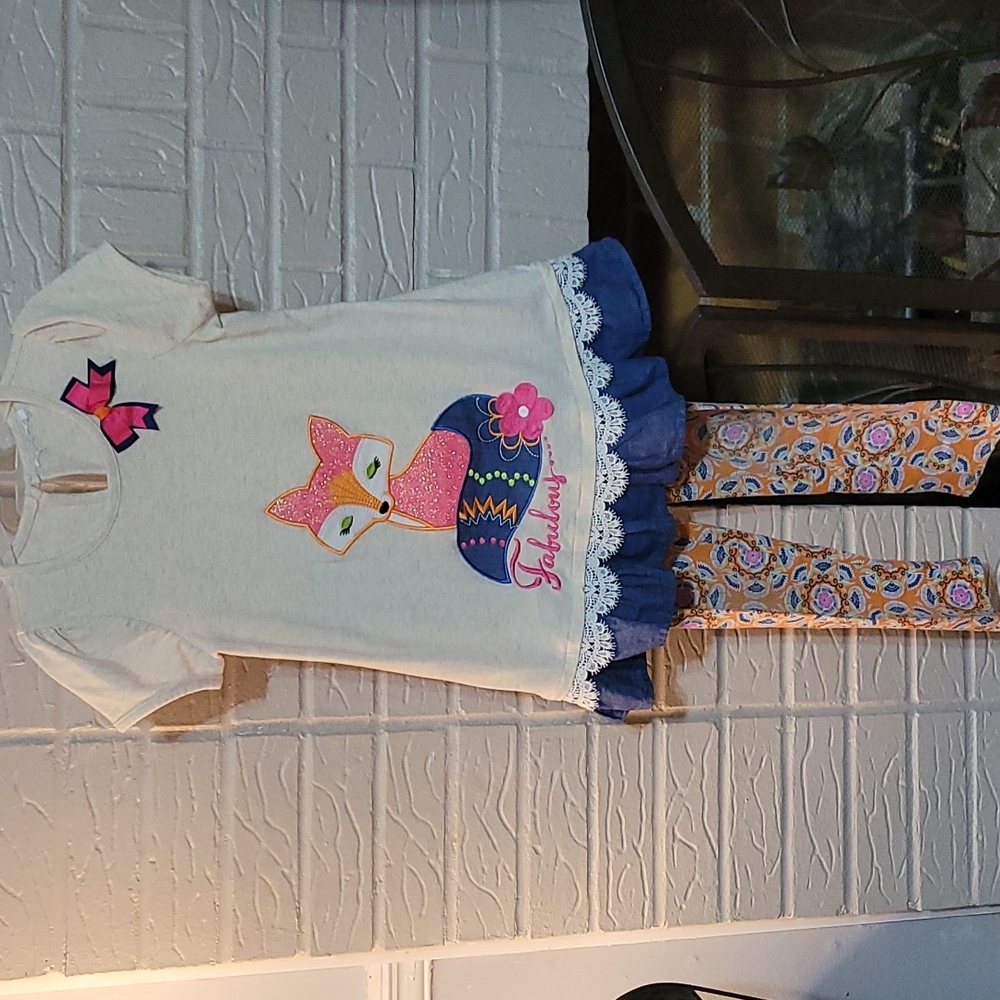 Girls 2 pc Fox Outfit
